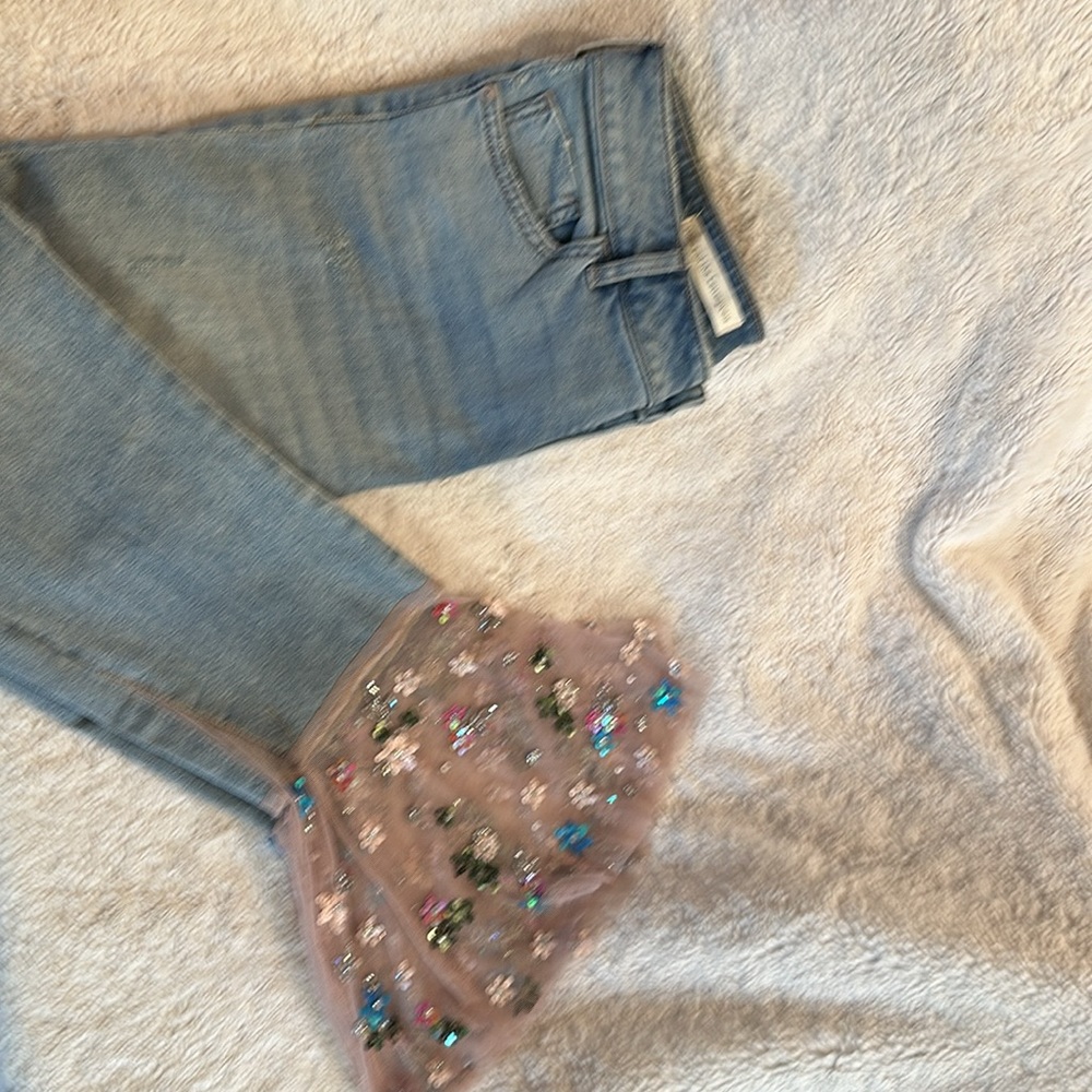 Pilcro & The Letterpress embellished jeans.